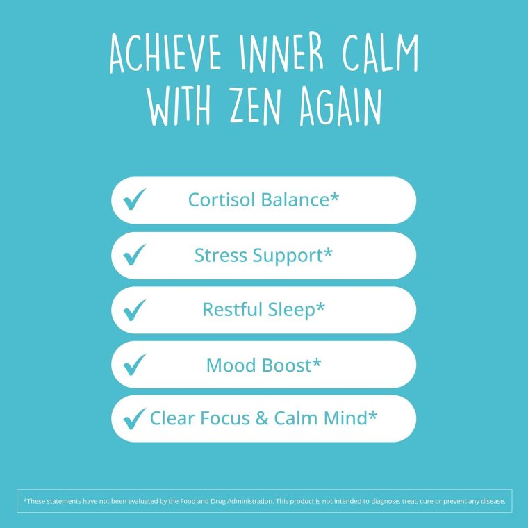 Happy Healthy Hippie Zen Again Cortisol Manager & Go with The Flow Hormonal Balance (180ct) - Image 6