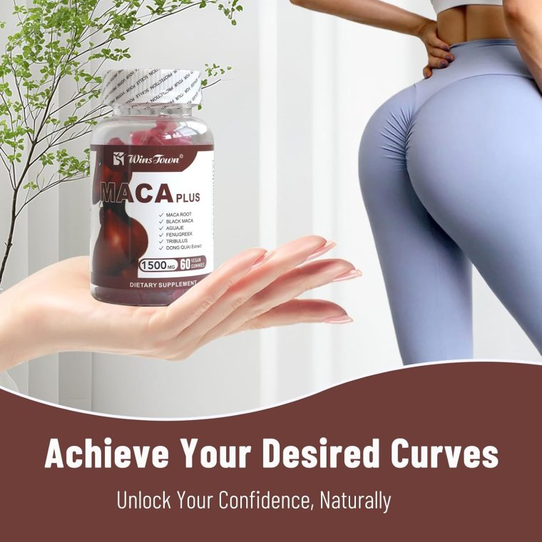 Maca Plus Gummies, 1500mg Big Booty Enhancer with Black Maca Root & Dong Quai Extract, 60 Count - Image 2
