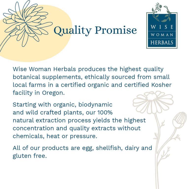 Wise Woman Herbals Women's Menocaps Non-GMO Herbal Blend for Menopause Support, Hot Flashes, Night Sweats, Mood Support, Emotional Balance, Hormonal Support 120 Veg Caps - Image 5
