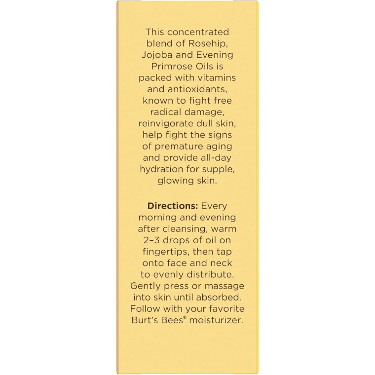 Burt's Bees Gua Sha Face Oil With Rosehip Seed Extract, Reduces Appearance of Fine Lines and Wrinkles, Use with Ice Roller & Facial Tools, Natural Origin Skin Care, 0.51 fl. oz. - Image 12