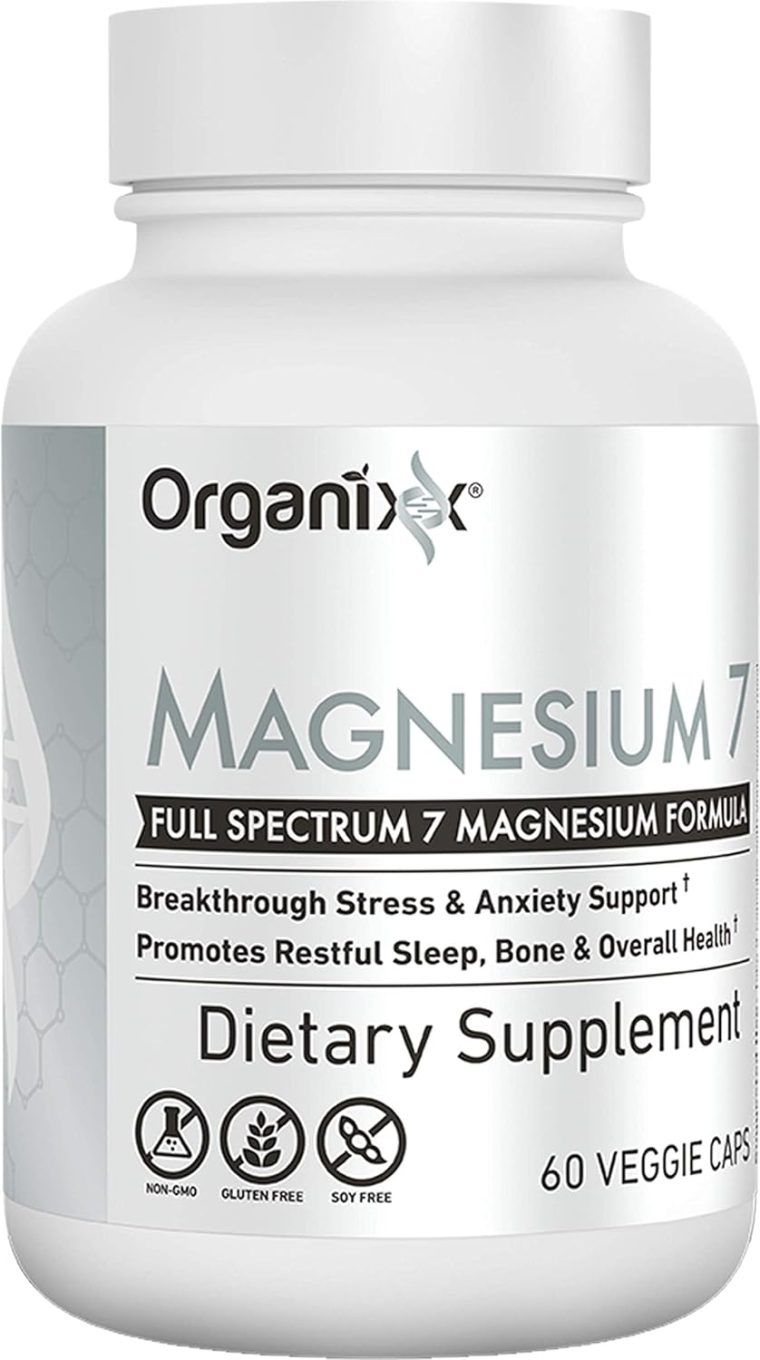 Organixx Magnesium Glycinate Supplement for Support Sleep, Muscle & Heart Health, 7 Type Magnesium Complex with Vitamin B6, Manganese Citrate, Gluten Free, Vegan, Non GMO, High Absorption, 60 Capsules - Image 6