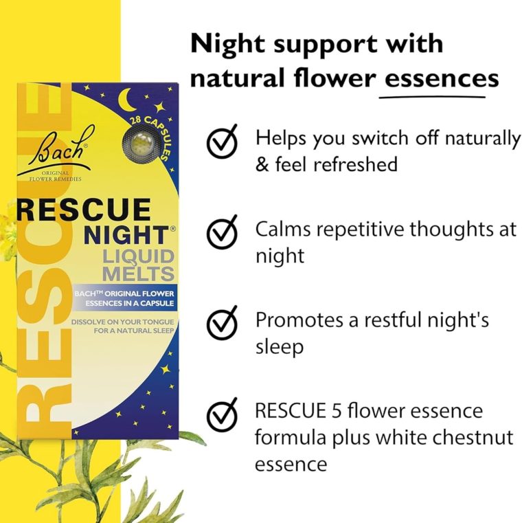 Bach RESCUE SLEEP Liquid Melts, Natural Orange Vanilla Flavor, Natural Sleep Aid, Stress Relief, Homeopathic Flower Essence, Free of Melatonin, Gluten & Sugar, Non-alcohol, Non-Narcotic, 28ct. - Image 3