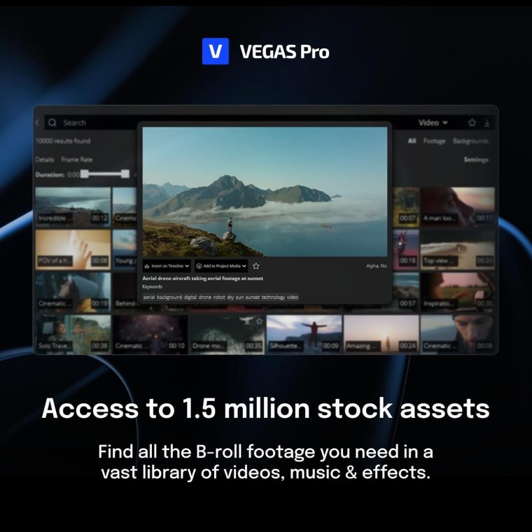 VEGAS Pro 22 - All-in-one software for video, audio and post-production | video editing software | video cutting software | video editor | Windows 10/11 PC | 1 license - Image 9