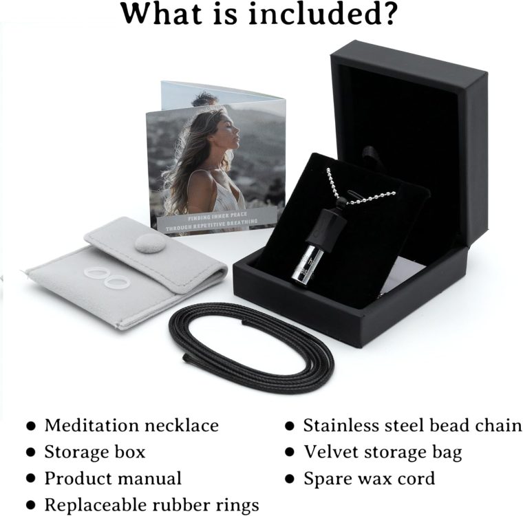 Stress Relief Gift for Men, WomenAnxiety Necklace 528 Hz Breathing Meditation Whistle Mindfulness Device for Stress Relief Calm Meditation Adjusting Breathing Anxiety Relief Necklace - Image 5
