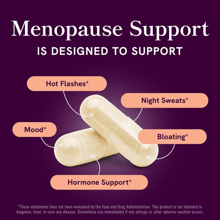 Menopause Support with Prebiotics and Probiotics for Women | Hormone Balance, Hot Flashes & Night Sweats | 50 Billion CFU, DIM & Black Cohosh | Triple Action Menopause Supplements for Women | 30 Ct - Image 2