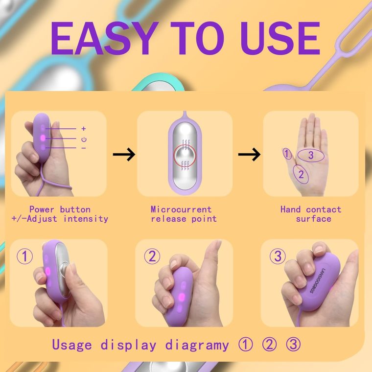 Sleep Instrument,Brain Massage Adjust Heart Rate,Headache Focus Attention,Small and Easy to Carry,Improve Deep Sleep (Purple) - Image 4