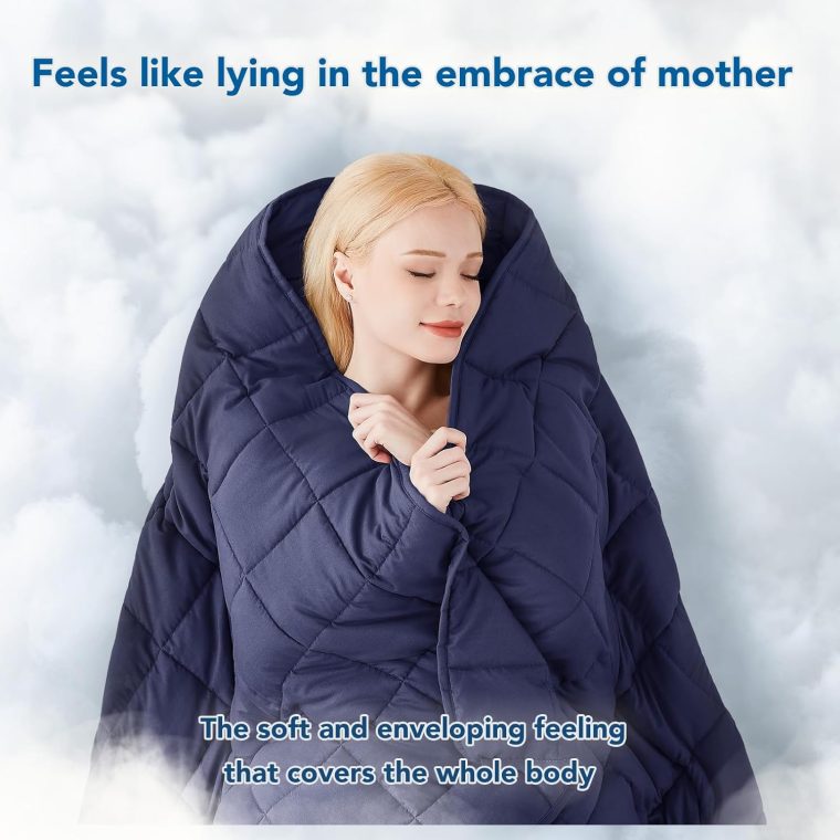Topcee Weighted Blanket for Adults (20 lbs, 60" x 80") Queen Size Soft Cooling Heavy Blanket Sleeping, Apply to 190-210 lbs Body, Thick Breathable Blanket with Glass Bead, Easy Care - Image 4