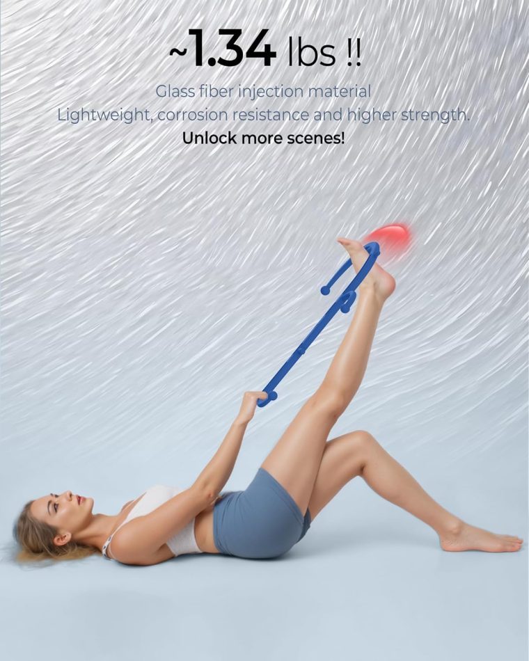 Back and Neck Massager for Pain Relief Deep Tissue, Upgraded Full Body Trigger Point Cane Massage Tools, Massage Stick Pressure Point Hook, Muscle Knot Remover Tool (Blue) - Image 6