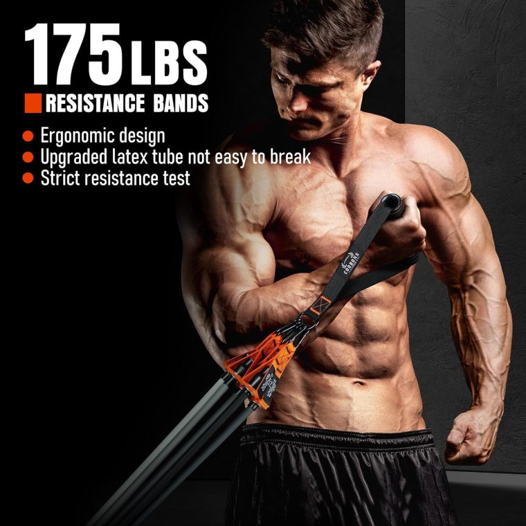 Resistance Bands with Handles - Heavy Duty Fitness Bands for Men & Women - Strength & Muscle Training, Yoga, Home Gym Equipment - Image 3