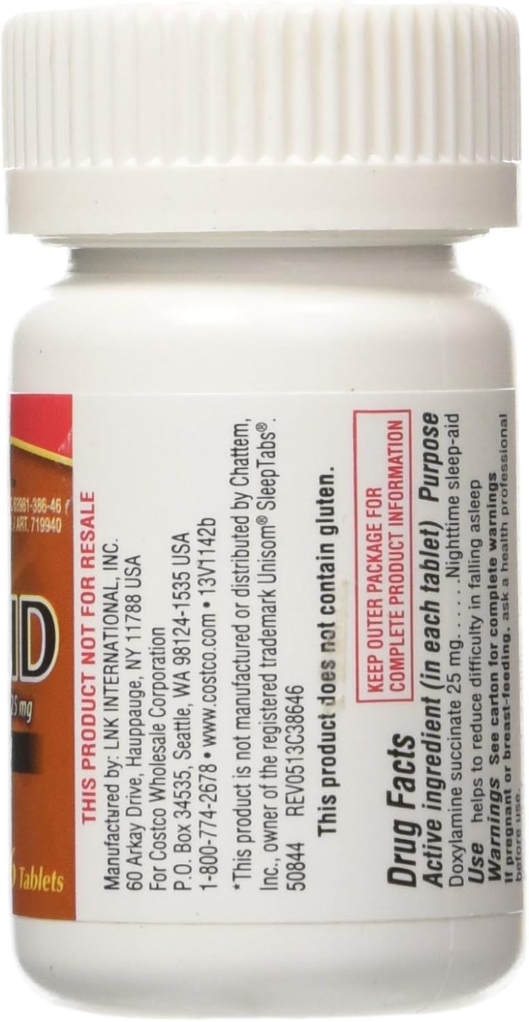 KIRKLAND SIGNATURE Sleep Aid Doxylamine Succinate 25 Mg X Tabs (53201812) No Flavor 96 Count, Packaging May Vary - Image 2