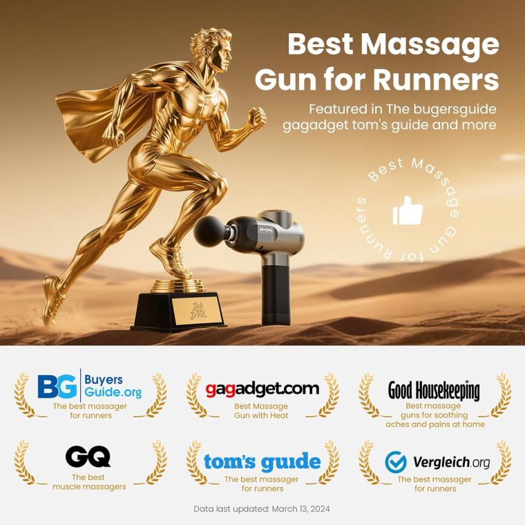 BOB AND BRAD C2 Massage Gun, Deep Tissue Percussion Massager Gun, Muscle Massager with 5 Speeds and 5 Heads, Electric Back Massagers for Professional Athletes Home Gym, FSA and HSA Eligible - Image 6