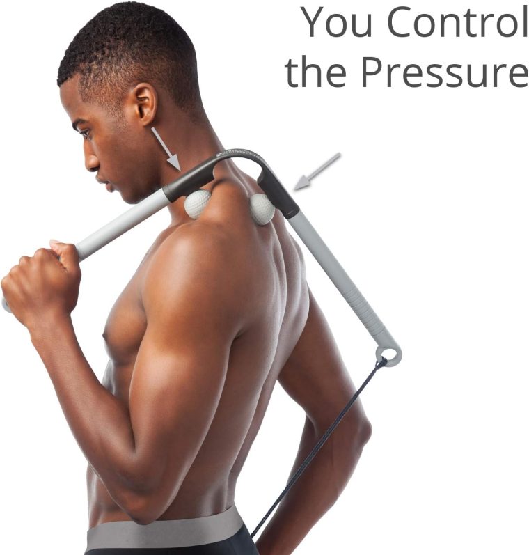 Body Back AccuMassage - Dual Pressure Point Massage Tool & Massage Hammer - 2 in 1 Design - Shiatsu Neck Massager Tool, Golf Ball Percussion Massager for Deep Tissue - Image 3