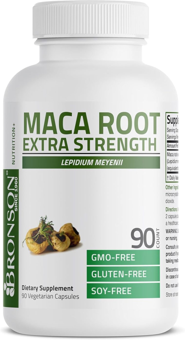 Bronson Maca Root Extra Lepidium Meyenii, Non-GMO, 90 Vegetarian Capsules - Image 5