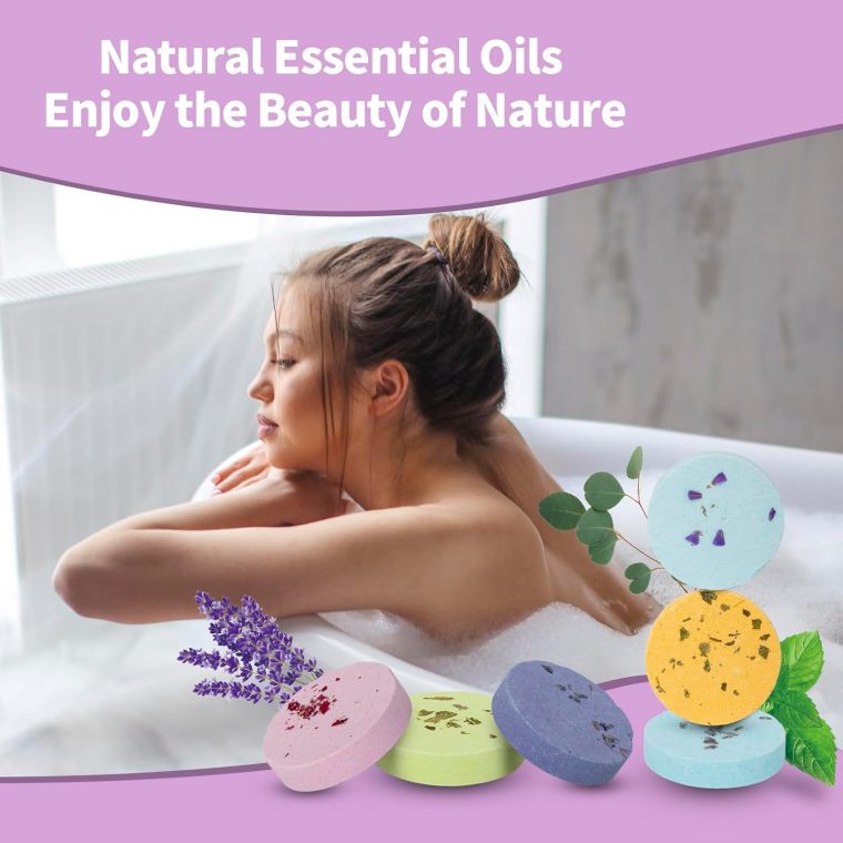 Shower Steamers Aromatherapy Bath Bombs - 12 Tablets Birthday Gifts for Women, Natural Essential Oil Shower Bombs, Self Care Pampering Spa Kit, Mothers Day Gifts for Women Adults and Teens - Image 4