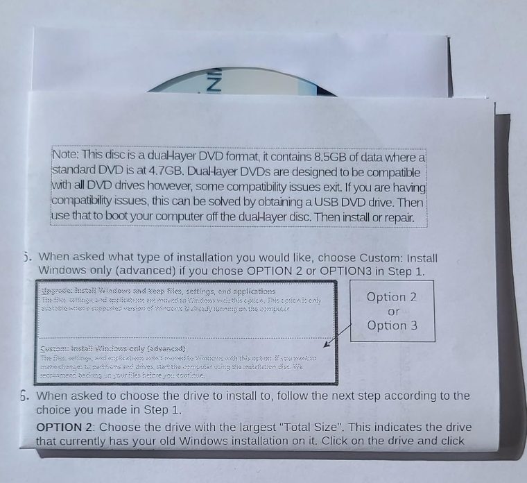 Recovery, Repair & Re-install disc compatible with MS Win 11 64 bit (PC) - Image 3