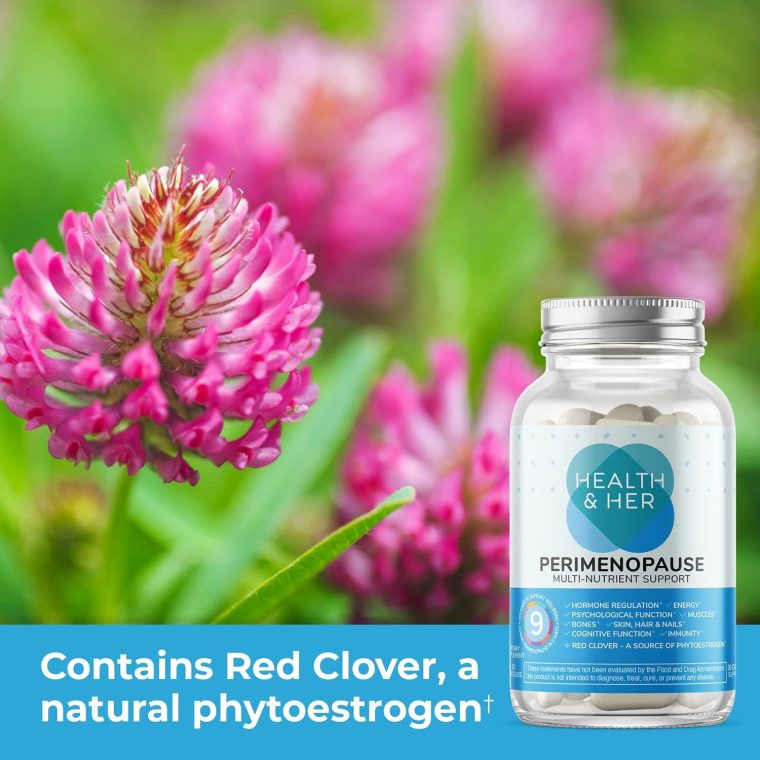 Health & Her Perimenopause Supplement for Women – The UK’s No.1 Perimenopause Supplement - Multi-Nutrient Wellbeing Support for Early Stage of Menopause, Vegan, Gluten-Free, Non GMO (60 ct - 1 Month) - Image 5