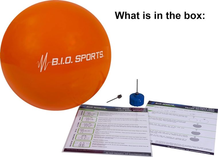 BIO Sports Water Resistance Ball for Low Impact Full Body Pool Workout - Alternative for Foam Dumbbells - Image 2