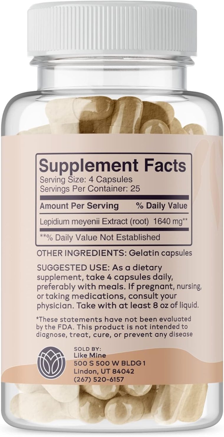 Like Mine Maca Root (100 Capsules) Pure, No Fillers, Single Ingredient - Image 2