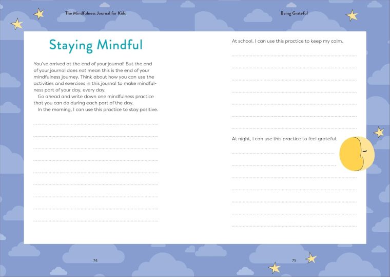 The Mindfulness Journal for Kids: Guided Writing Prompts to Help You Stay Calm, Positive, and Present - Image 4
