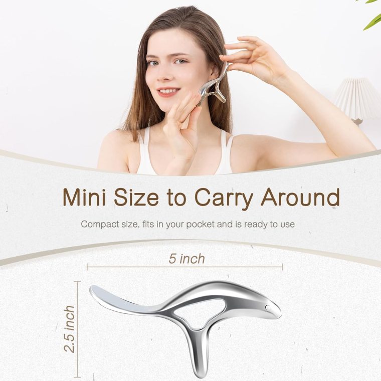 Metal Trigger Point Massage Tool for Deep Tissue Massage & Body Gua Sha, Muscle Scraper Tool, Thumb Saver Acupressure Tool, Fascia Blaster for Full Body Pain Relief - Image 7
