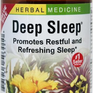 Herbs Etc. Deep Sleep Softgels - Herbal Sleep Support Supplement - Rest & Calming Support with Passionflower, Chamomile & Lemon Balm - 120 Softgels (120 Servings)