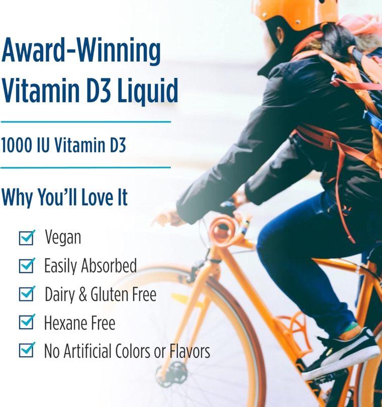 Nordic Naturals Plant-Based Vitamin D3 Liquid - 1 oz - 1000 IU Vitamin D3 - Healthy Bones, Mood & Immune System Function - Non-GMO, Vegan - 60 Servings - Image 5