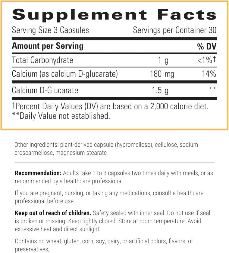 Integrative Therapeutics - Calcium D-Glucarate - Supports Detoxification Systems and Healthy Estrogen Metabolism* - 90 Capsules - Image 2