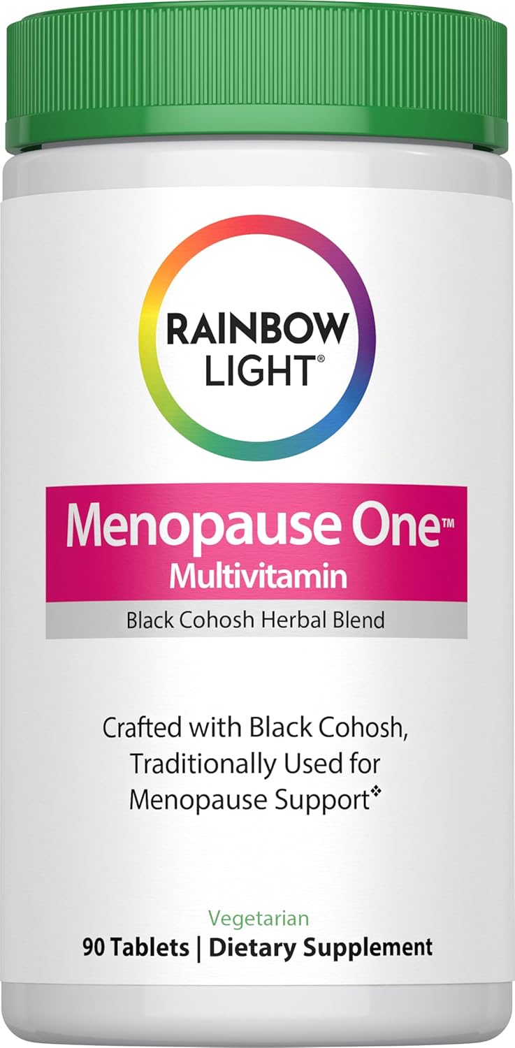 Rainbow Light Menopause One Multivitamin + | Support Supplements for Women | with Black Cohosh | Vegetarian Formula | 90 Tablets