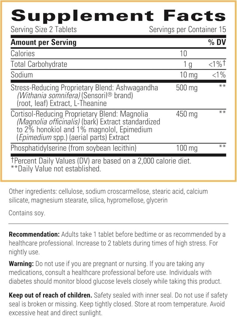 Integrative Therapeutics - Cortisol Manager - Supplement with Ashwagandha and L-Theanine - Supports Relaxation & Calm* - 30 Tablets - Image 2