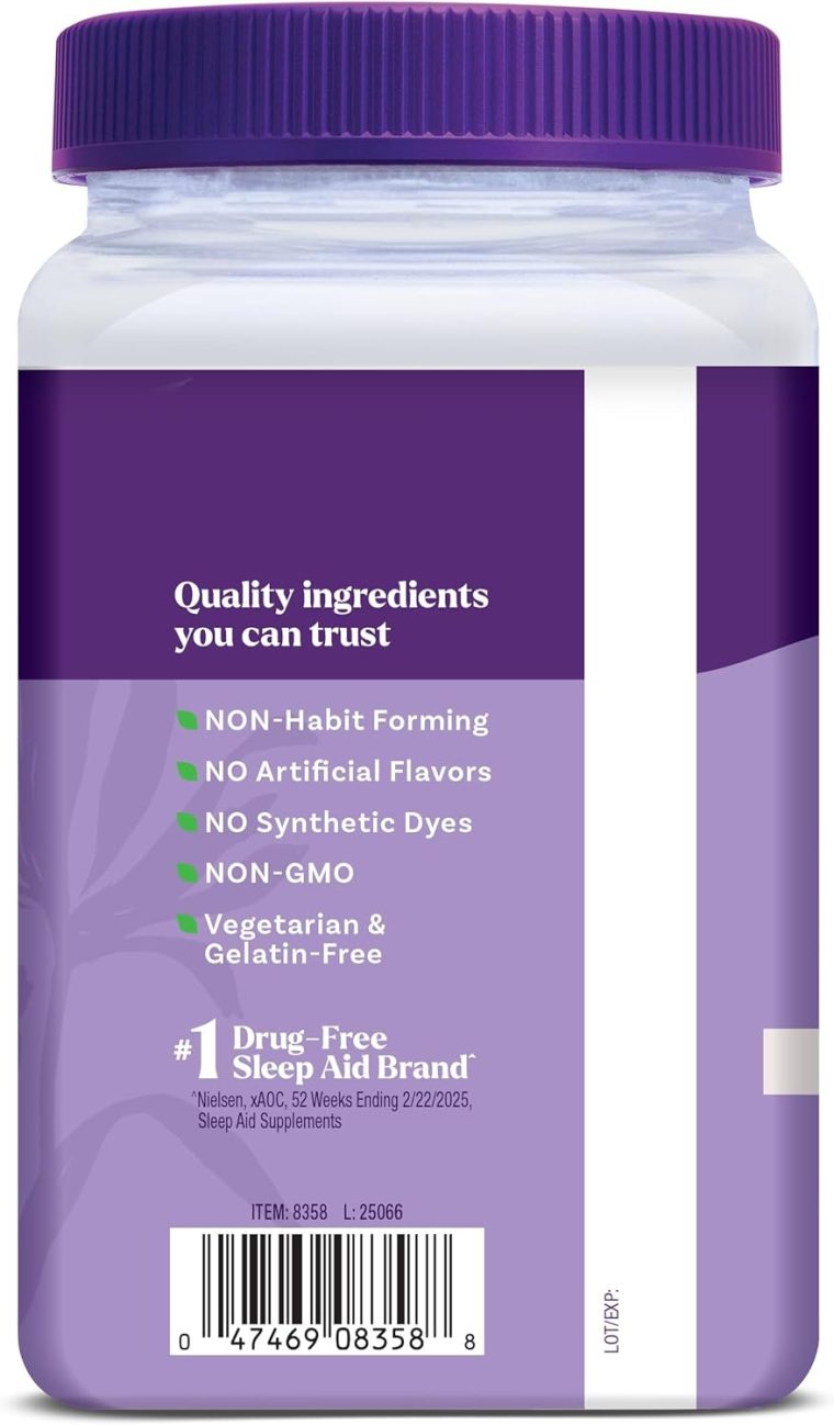 Natrol Sleep & Restore Magnesium Glycinate Gummies, Magnesium for Sleep Aids for Adults, Melatonin-Free, Cherry Flavored, 30 Day Supply - Image 10