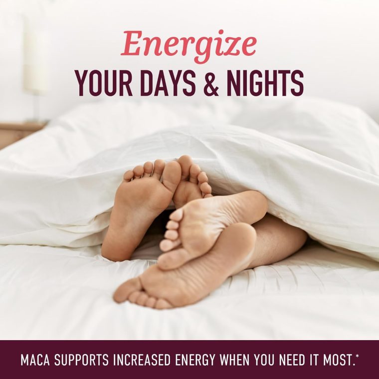 Organic Maca Root Capsules for Women | Peruvian Maca 2250MG Extra Strength | Red, Black & Yellow Root Powder with Black Pepper | Herbal Supplement to Support Energy & Hormone Balance | 120 Ct - Image 4
