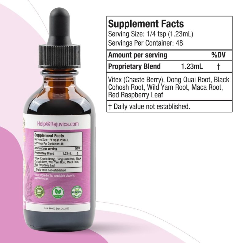 Balanced Femme Natural PMS and Menopause Support for Hot Flashes with Black Cohosh - All-Herbal Liquid Blend - Image 10