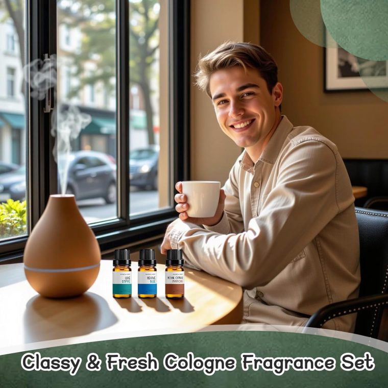 RAINBOW ABBY Cologne Oils for Men, Men Scents Fragrance Oil Aromatherapy Essential Oils Kit for Diffuser- Luxe Empire,Polished Gent,Revive Blue,BlackBerry & Bay Leaf, Royal Citrus Mystique,Wilderness - Image 3