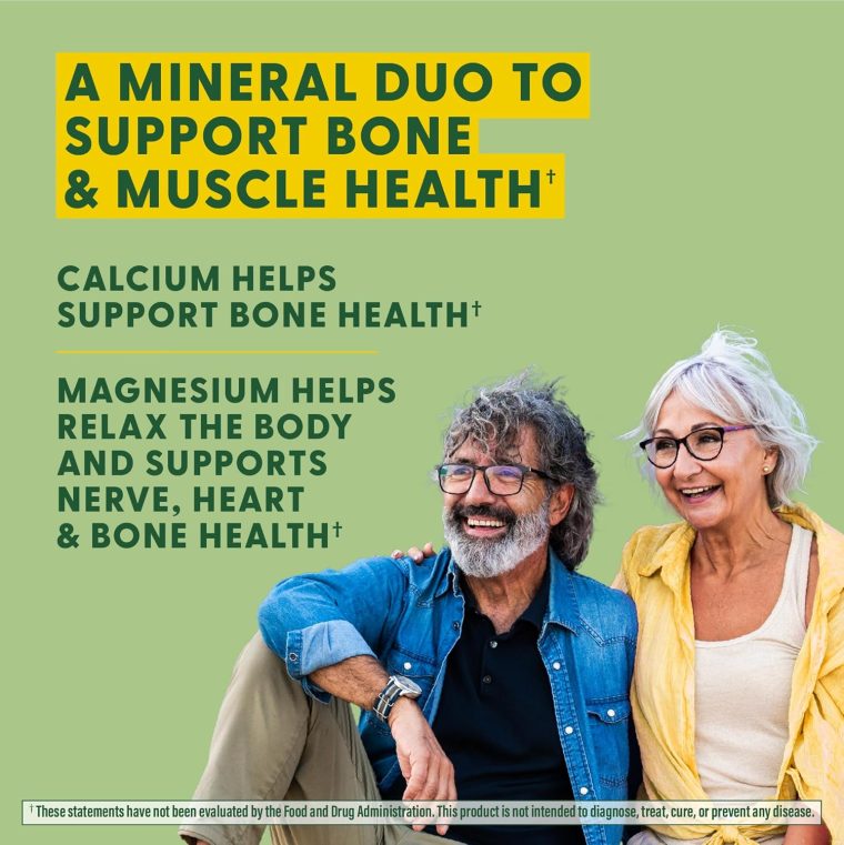 MegaFood Calcium Magnesium Supplement - with fermented Magnesium Glycinate - Supports Bone Health & Heart Health - Calcium & Magnesium Supplement for Men & Women - Non-GMO - 90 Tabs (30 Servings) - Image 4