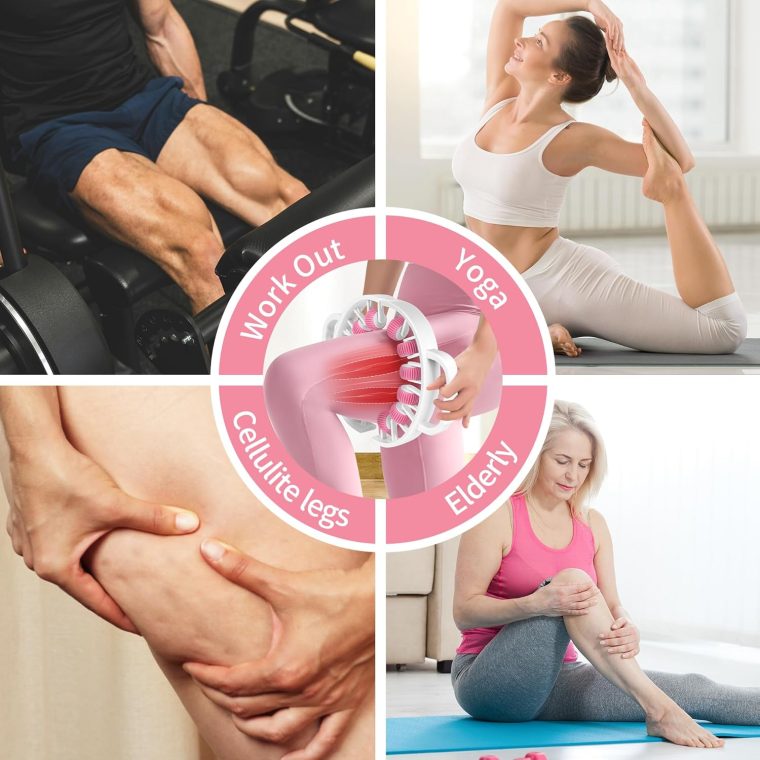 Massager Roller for Cellulite & Lymphatic Drainage – Fascia Muscle Roller Stick for Legs, Thighs, Calf – Deep Tissue Massage Tool for Pain Relief, Body Sculpting, Anti-Cellulite, Athletes Recovery - Image 3