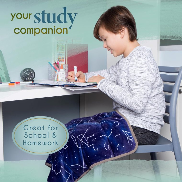 Florensi Weighted Lap Pad for Kids 20" x 23" - 7 lbs Blanket for Kids & Teenagers - Soft, Warm & Comfortable - Sensory Weighted Lap Blanket & Calm Down Corner Supplies - Image 3