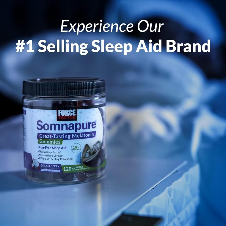 Force Factor Somnapure Drug-Free Sleep Aid for Adults for Occasional Sleeplessness with Melatonin & Valerian, Non-Habit-Forming Sleeping Pills, Fall Asleep Faster, Wake Up Refreshed, 60 Tablets - Image 7