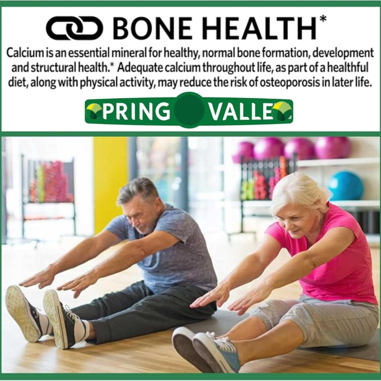 Calcium 600 mg 100 Tablets by Spring Valley, Dietary Supplement, Bone & Muscle Health Calcium 600mg (Pack of 3) - Image 4