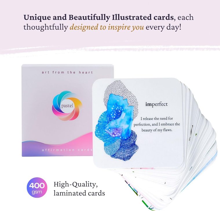 PASTEL Positive Affirmation Cards for Women – Daily Affirmations Cards for Mindfulness, Self Care, Meditation | Inspirational and Motivational Gifts for Women - Image 5