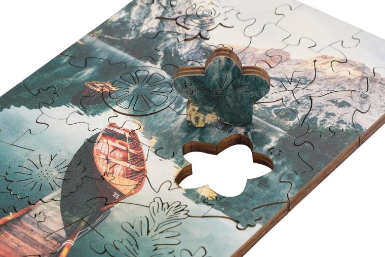 Scentered Wooden Jigsaw Puzzle & Aromatherapy Gift Set - Mindfulness Activity Puzzle for Stress Relief - Calm Jigsaw Puzzles - De-Stress: Calming Essential Oils Blend - Travel Size - Image 7