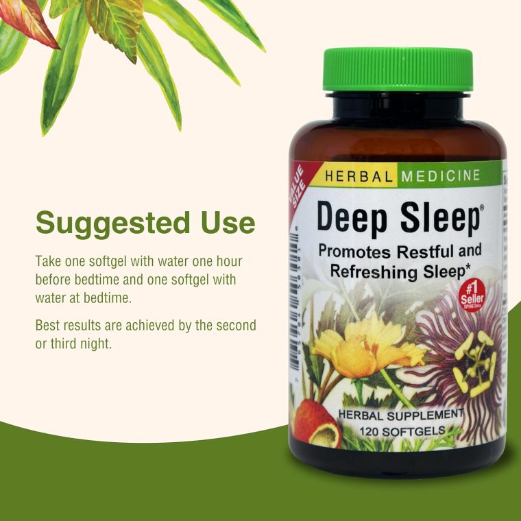 Herbs Etc. Deep Sleep Softgels - Herbal Sleep Support Supplement - Rest & Calming Support with Passionflower, Chamomile & Lemon Balm - 120 Softgels (120 Servings) - Image 6