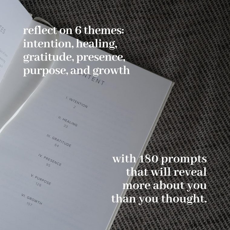 INSIDE THEN OUT Dig Deeper Journal - Guided Daily Journal With 180 Undated Prompts for Intention, Healing, Growth, Gratitude, Self Love & Discovery , Wellness, and Mindfulness - Self Care Routine Gift for Women and Men - Image 3