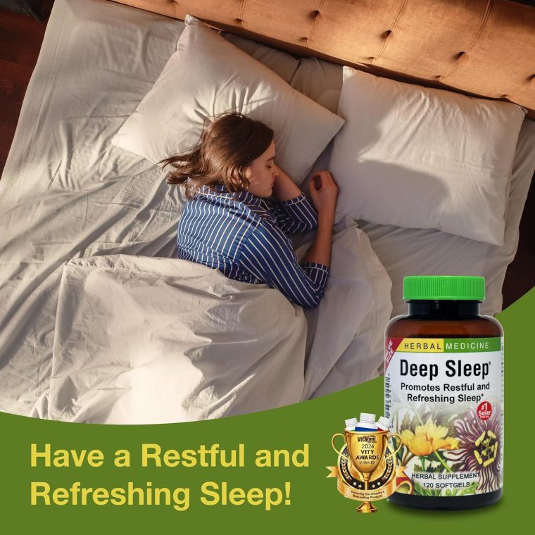Herbs Etc. Deep Sleep Softgels - Herbal Sleep Support Supplement - Rest & Calming Support with Passionflower, Chamomile & Lemon Balm - 120 Softgels (120 Servings) - Image 3