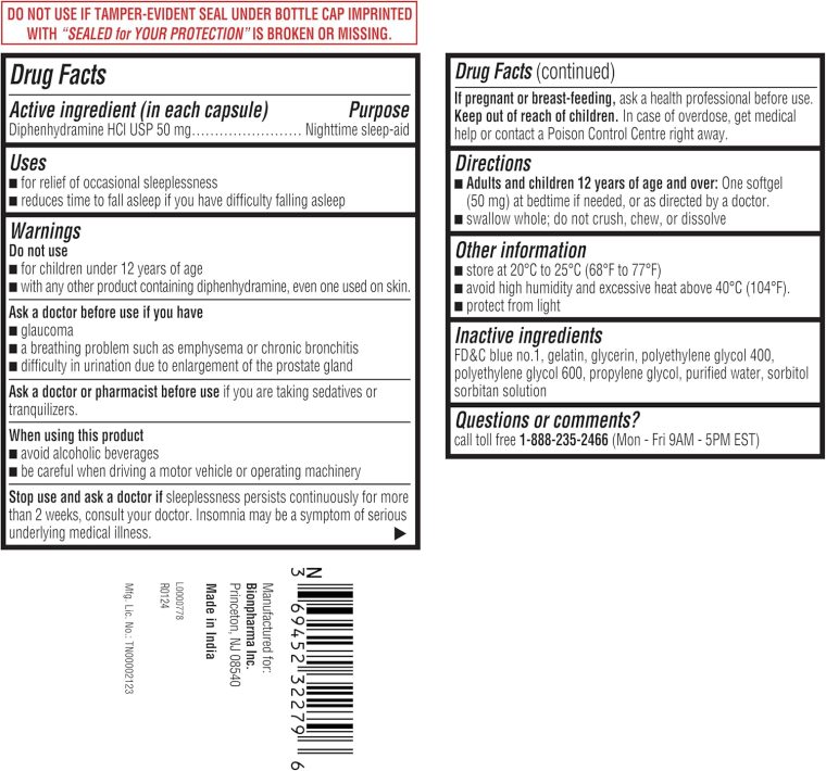 Nighttime Sleep Aid Diphenhydramine 50 mg Softgels Maximum Strength, 160 Count - Image 5