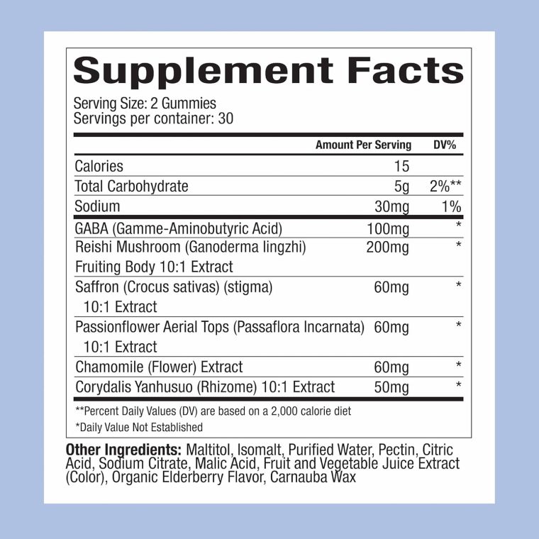 Plant People WonderSleep Mushroom Gummies Supplement for Sleep and Relaxation with Reishi Super Mushrooms, Wild Elderberry Flavor, No Sugar (60 Count) - Image 3