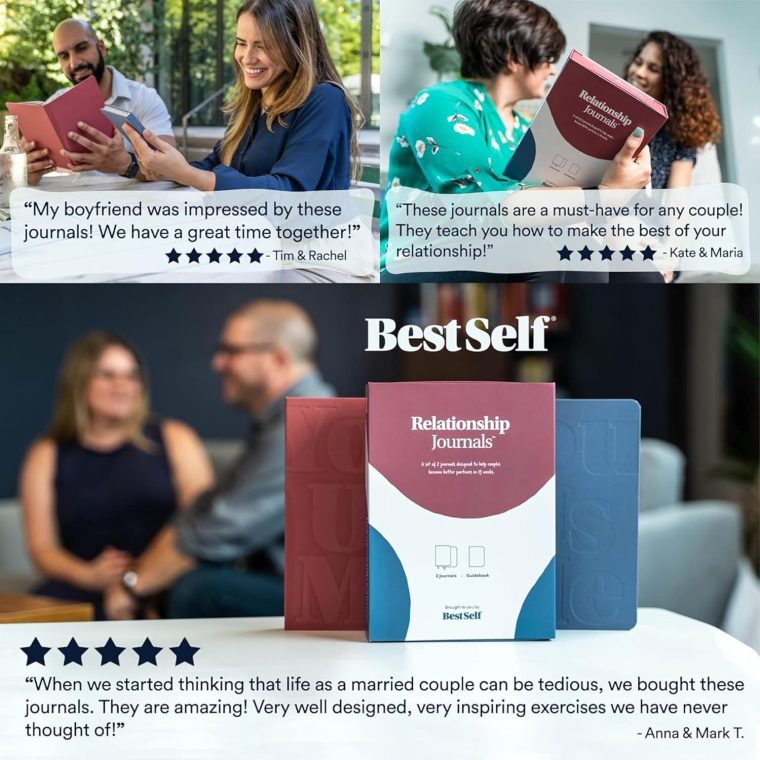 BestSelf Couples Journal for Him and Her 13 Week Marriage workbooks for couples to Grow Love Together - relationship journal for couples, Ideal Couples Gifts - Image 5