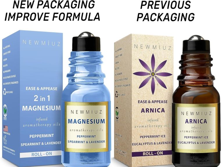 Migraine Roll on Stick Headache Magnesium Arnica Montana Oil Peppermint Eucalyptus Lavender Spearmint Essential Oil Stress Relief Gifts for Women - Image 7