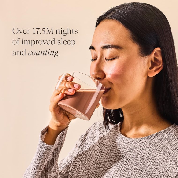 Beam Dream Sleep Powder, Natural Sleep Aid and Magnesium Hot Cocoa Drink for Adults, Calming Sleep Supplement with Apigenin, Nighttime Sleep Drink Powder, Third Party Tested Supplement, 22 Servings - Image 8