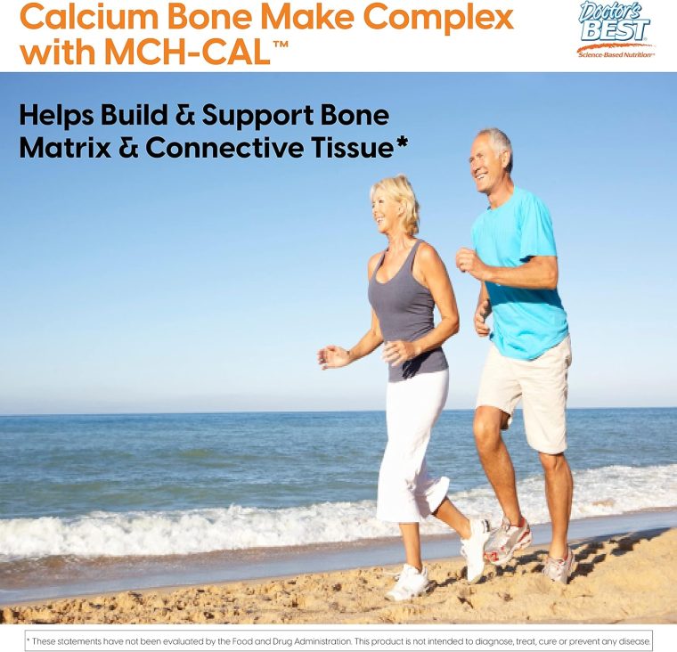 Doctors Best Calcium Bone Maker Complex, Broad Spectrum Nutrients for Bone Health, Non-GMO, Gluten Free, Soy Free 180 Capsules - Image 4