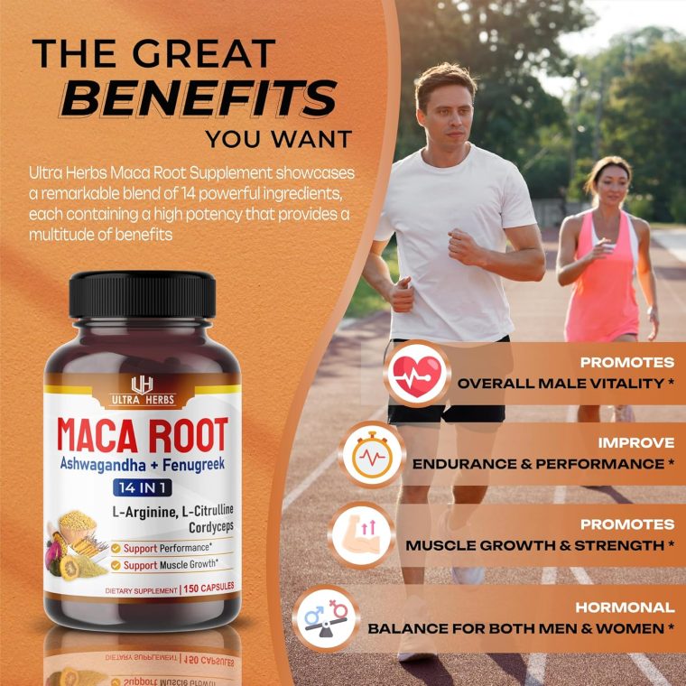 Peruana Maca Root Black, Red, Yellow | Maca Root Capsules Enhanced with Ginseng, Ashwagandha, Fenugreek | Support Stamina, Performance & Mood | 150 Capsules - Image 4